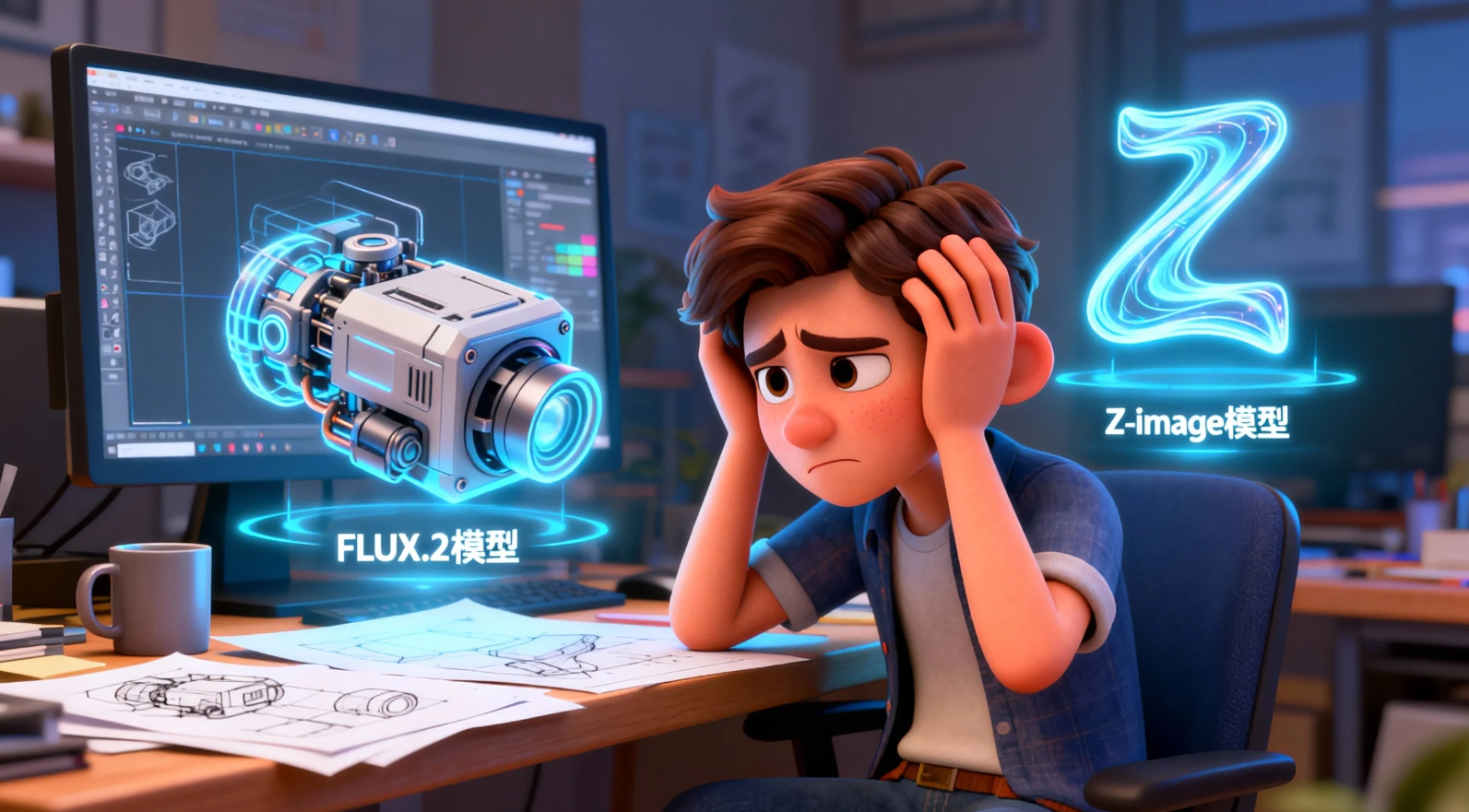 万象城AWC算力云上线FLUX.2、Z-image，AI 生图选对不选贵！